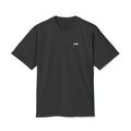 POSTSKIP CORE faded-black oversized cotton tee, supplier digital mockup 1