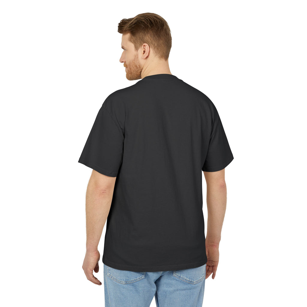 POSTSKIP CORE faded-black oversized cotton tee, supplier digital mockup 6